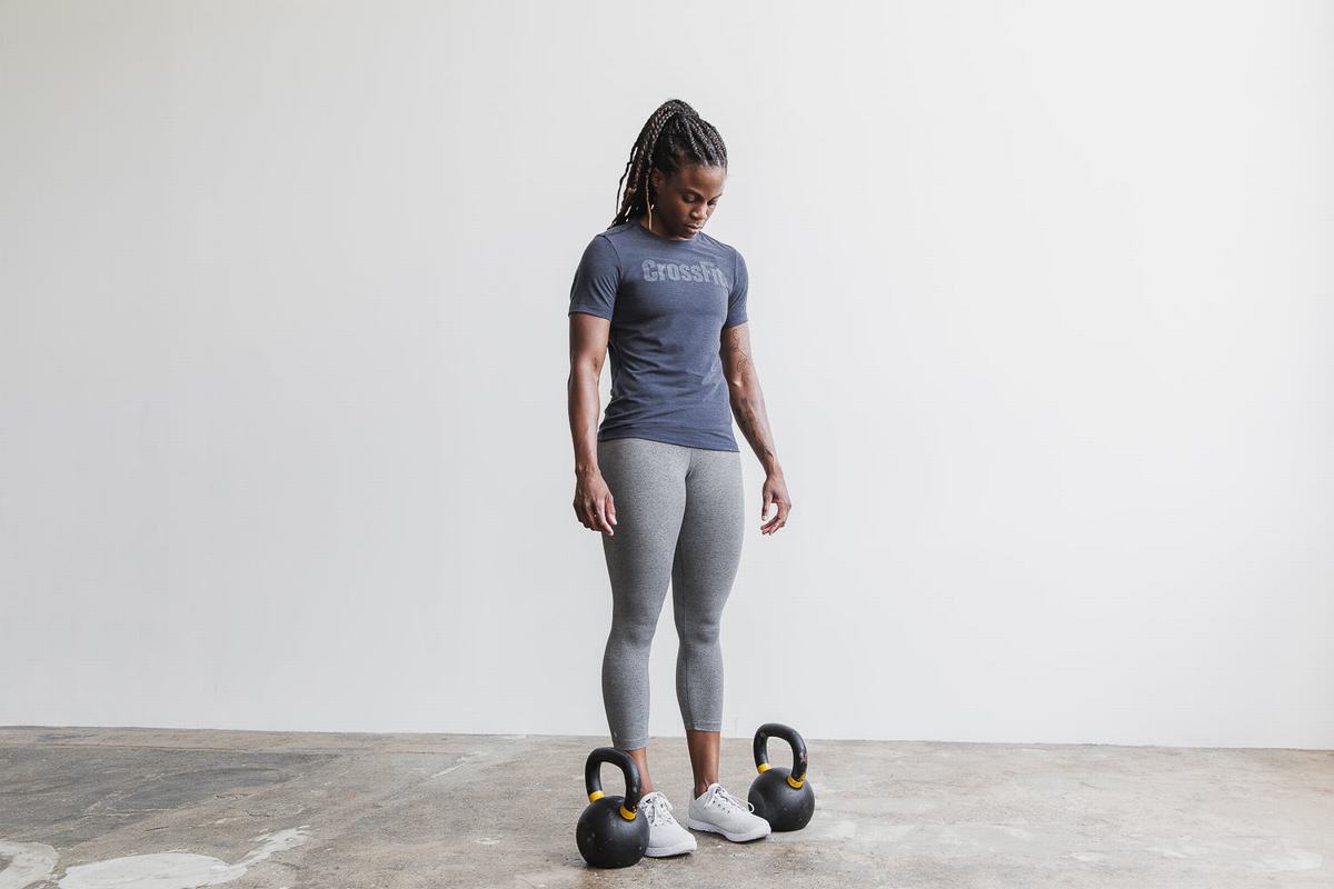 Nobull Crossfit® Women's T Shirts Navy | Australia (DQ4907)